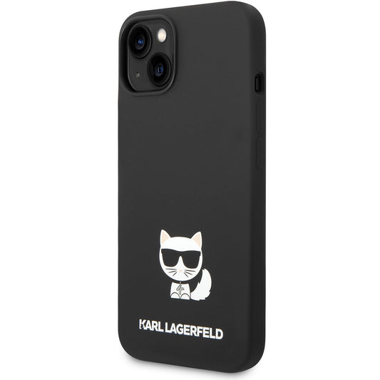 Kuori Apple iPhone 14 Plus:lle, Karl Lagerfeld, Silicone Body Choupette, Musta