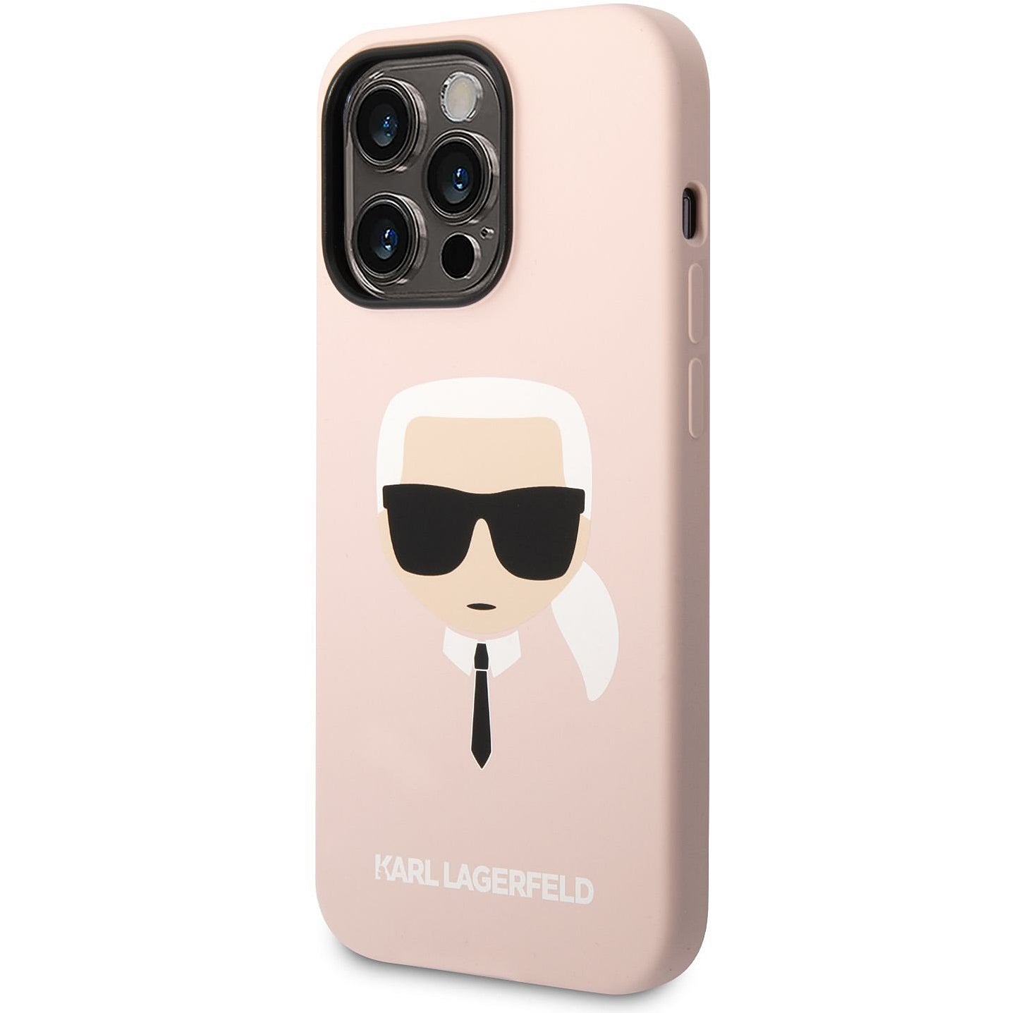 MagSafe-kotelo Apple iPhone 14 Prolle, Karl Lagerfeld, Silicone Karl Head, Pinkki
