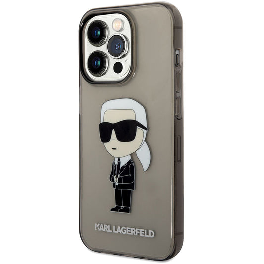 Suojakotelo Apple iPhone 14 Pro Max:lle, Karl Lagerfeld, IML Ikonik NFT, Musta