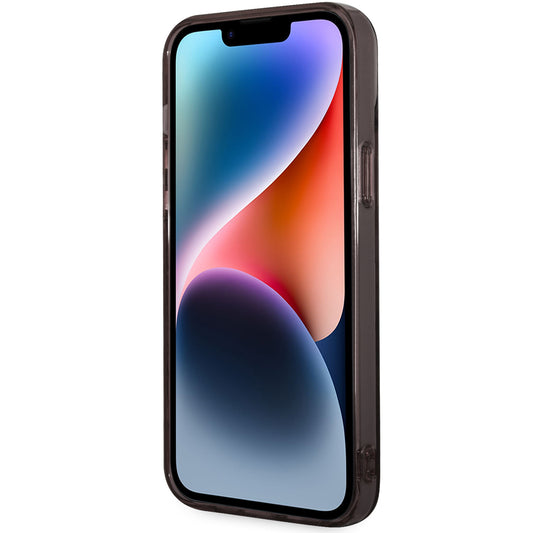 Kotelo Apple iPhone 14 Plus:lle, Karl Lagerfeld, Gradient Karl & Choupette, Musta