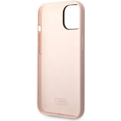 Case for Apple iPhone 14 Plus, Karl Lagerfeld, Silicone Karl's Head, Pink