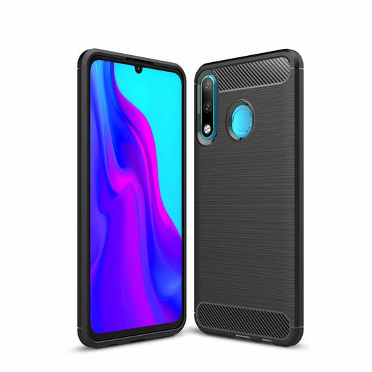 Kuori Huawei P30 lite New Edition / P30 lite, OEM, Hiili, Musta