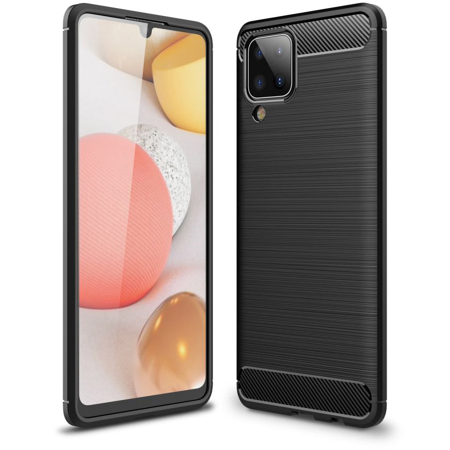 Kuori Samsung Galaxy A12 Nacho A127 / M12 M127 / A12 A125, OEM, Hiili, Musta