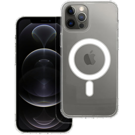 MagSafe-kuori Apple iPhone 12 Pro Maxille, OEM, Kirkas, Läpinäkyvä