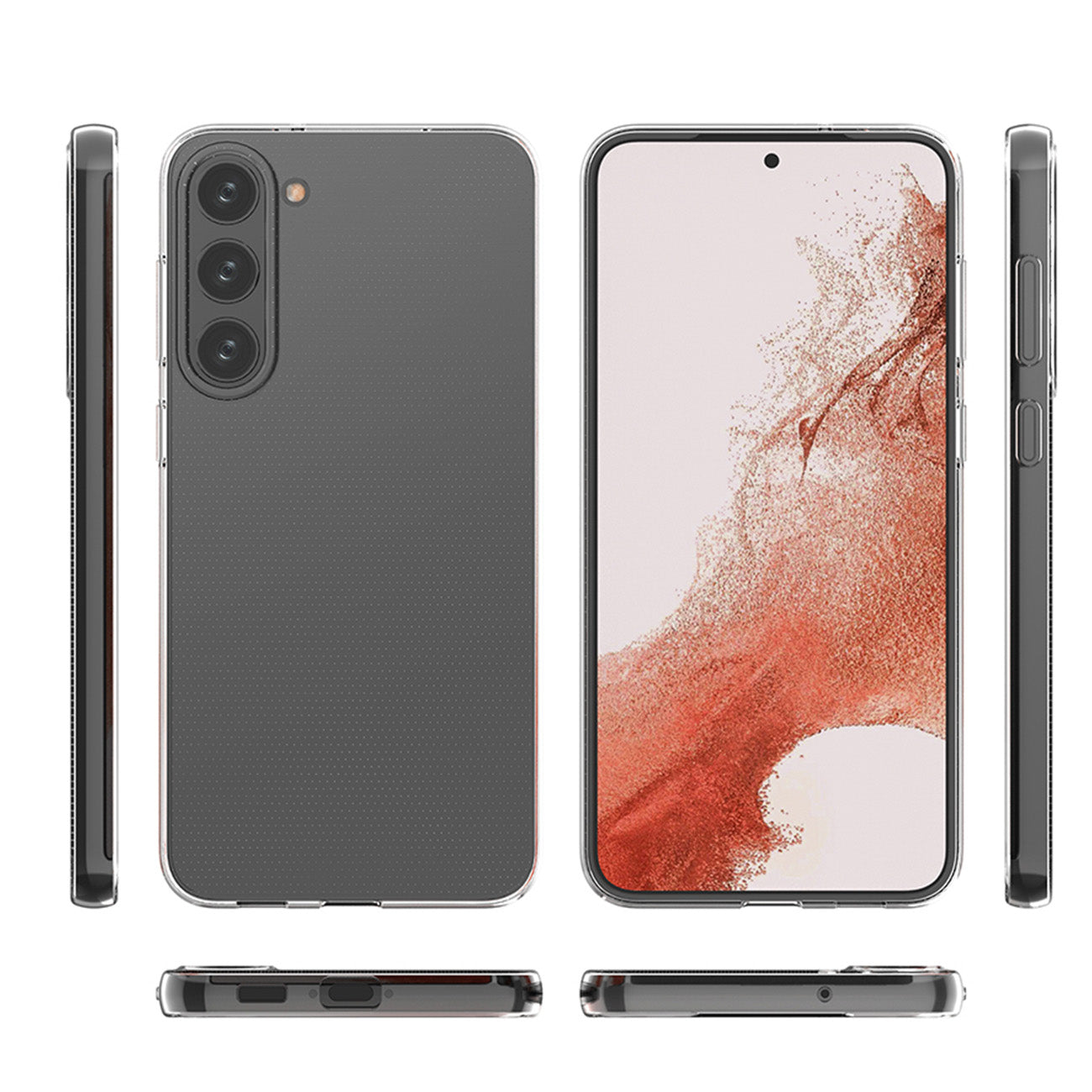 Kuori Samsung Galaxy S23 S911:lle, OEM, Ohut, Läpinäkyvä