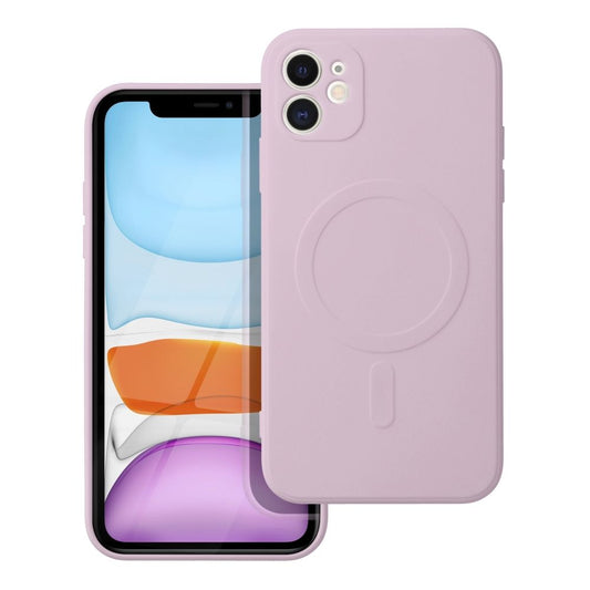 MagSafe-kuori Apple iPhone 11:lle, OEM, Silicone Mag, Vaaleanpunainen