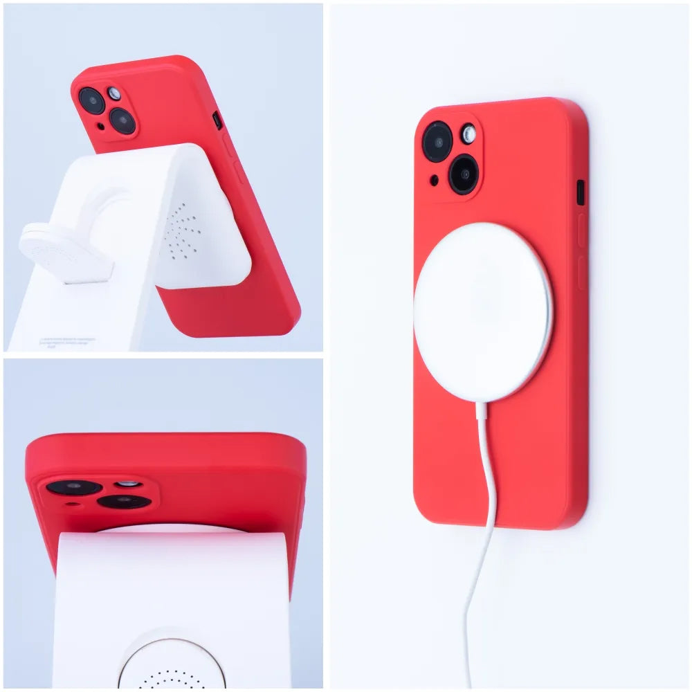 MagSafe-kuori Apple iPhone 12 Pro:lle, OEM, Silikoni, Punainen