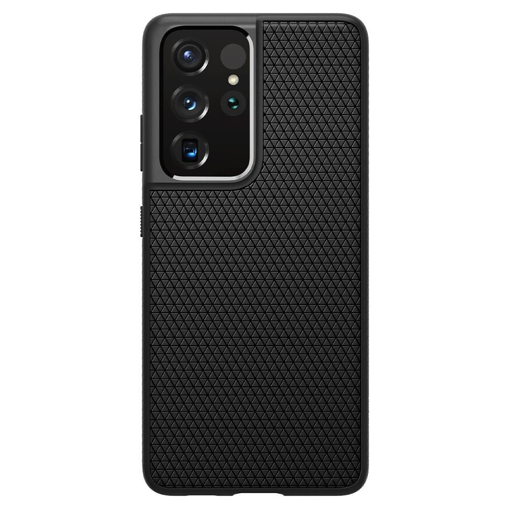 Laukku Samsung Galaxy S21 Ultra 5G G998, Spigen, Liquid Air, musta SPN1456BLK SPN1456BLK SPN1456BLK