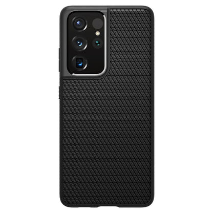 Laukku Samsung Galaxy S21 Ultra 5G G998, Spigen, Liquid Air, musta SPN1456BLK SPN1456BLK SPN1456BLK