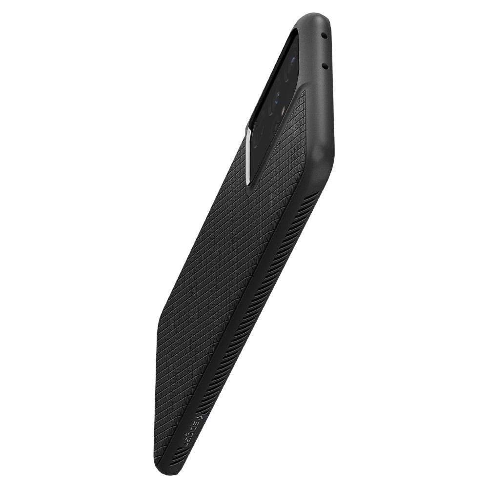 Laukku Samsung Galaxy S21 Ultra 5G G998, Spigen, Liquid Air, musta SPN1456BLK SPN1456BLK SPN1456BLK