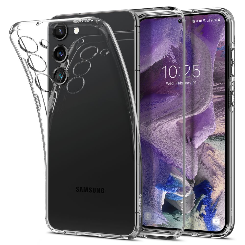 Kotelo Samsung Galaxy S23 S911, Spigen, nestekide, läpinäkyvä ACS05708