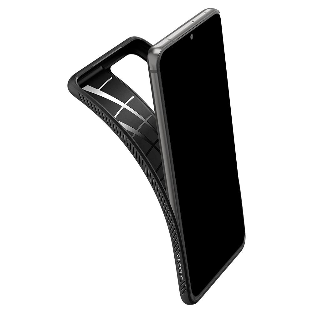 Laukku Samsung Galaxy S21 Ultra 5G G998, Spigen, Liquid Air, musta SPN1456BLK SPN1456BLK SPN1456BLK
