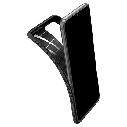 Laukku Samsung Galaxy S21 Ultra 5G G998, Spigen, Liquid Air, musta SPN1456BLK SPN1456BLK SPN1456BLK