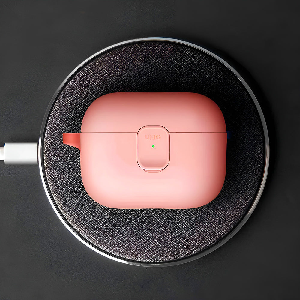 UNIQ Clyde -suojakotelo Apple AirPods 4:lle, Koralli