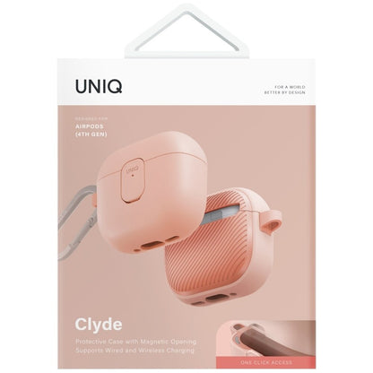 UNIQ Clyde -suojakotelo Apple AirPods 4:lle, Koralli