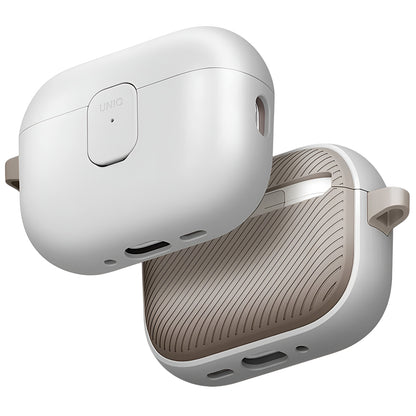 UNIQ Clyde -kuori Apple AirPods Pro 3:lle, harmaa beige