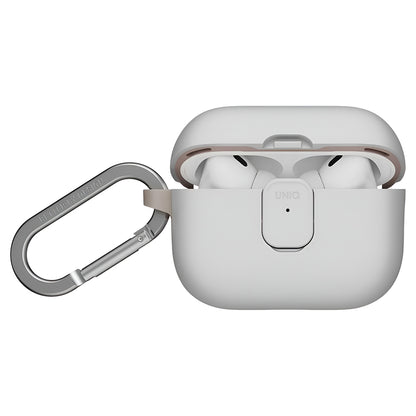 UNIQ Clyde -kuori Apple AirPods Pro 3:lle, harmaa beige