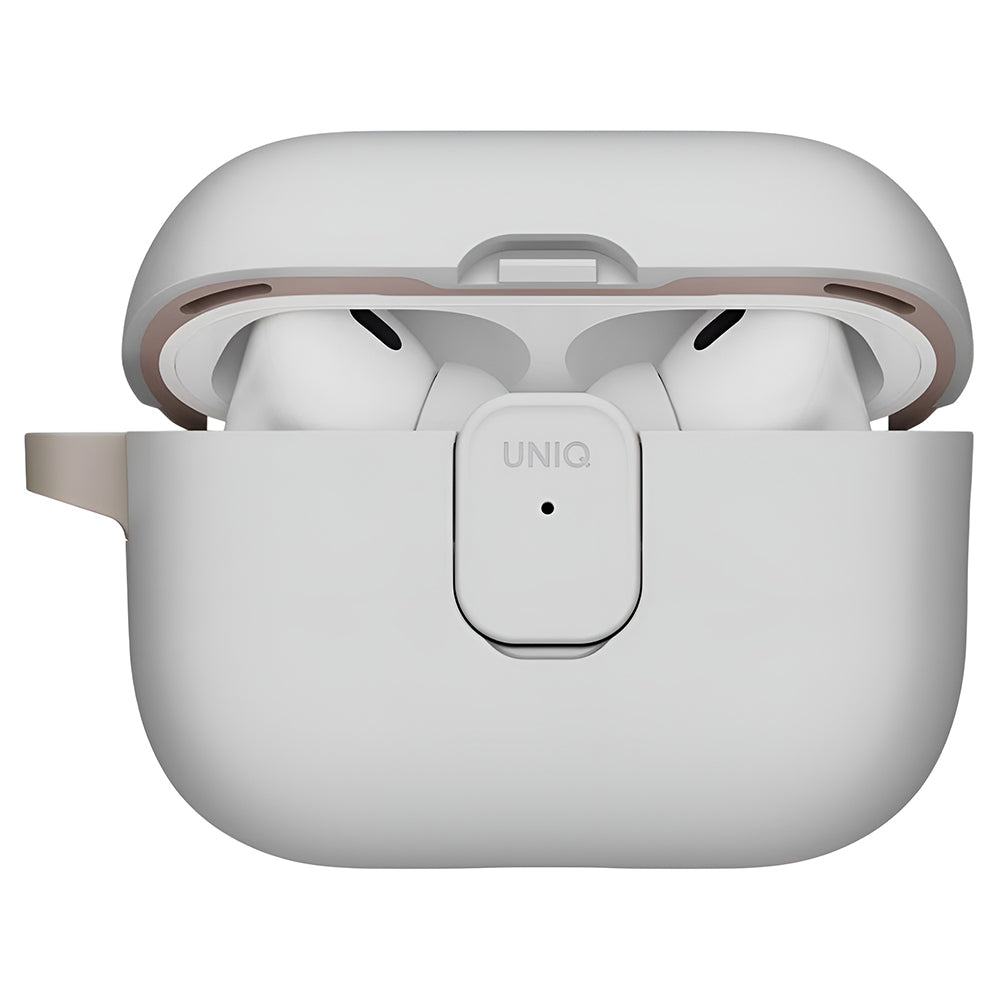 UNIQ Clyde -kuori Apple AirPods Pro 3:lle, harmaa beige