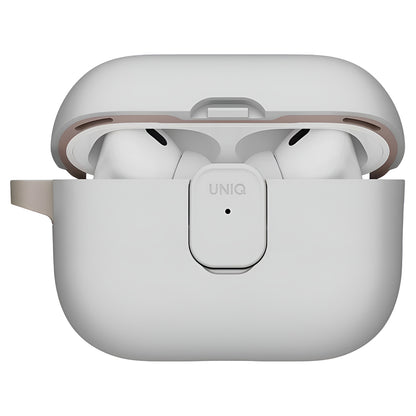 UNIQ Clyde -kuori Apple AirPods Pro 3:lle, harmaa beige