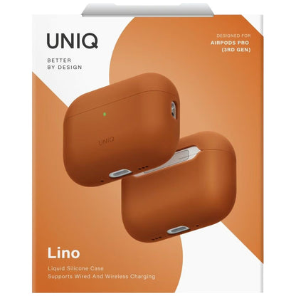 UNIQ Lino -kuori Apple AirPods Pro 3:lle, Oranssi