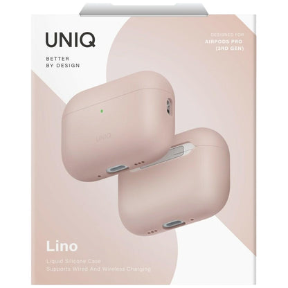 UNIQ Lino -kuori Apple AirPods Pro 3:lle, vaaleanpunainen
