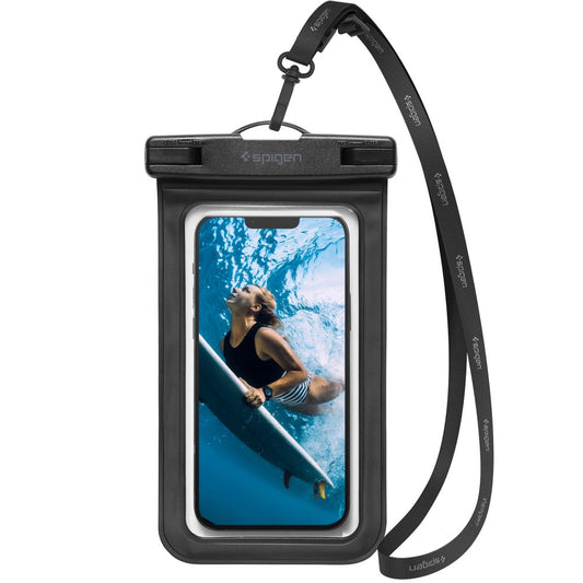 Vedenkestävä yleiskotelo puhelimelle 3.5inch - 7inch, Spigen, A601, Musta AMP04525