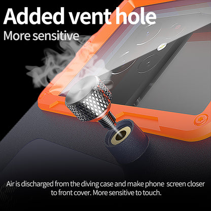 Vedenpitävä yleiskotelo puhelimelle max. 6.8 tuumaa, ShellBox, Musta