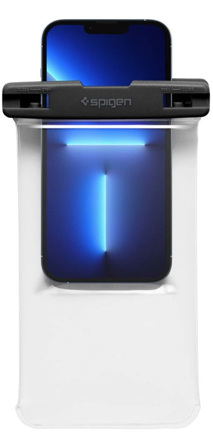 Vedenkestävä yleiskotelo puhelimelle max. 8.2 tuumaa, Spigen, A601, Läpinäkyvä