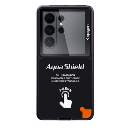 Spigen Universal Waterproof Case, Aqua Shield A604, Musta ACS11675