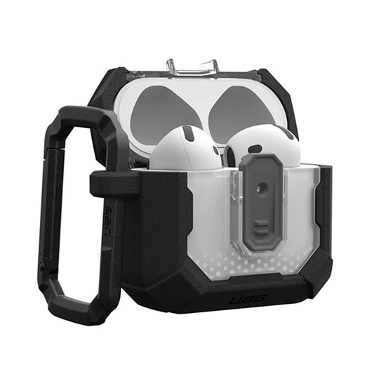 Urban Armor Gear Plasma -kuori Apple AirPods 4:lle, Musta