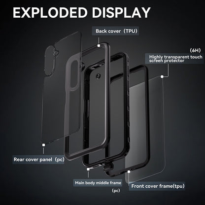 Vedenpitävä suojakuori Samsung Galaxy A16 5G A166 / A16 4G A165, ShellBox, Musta