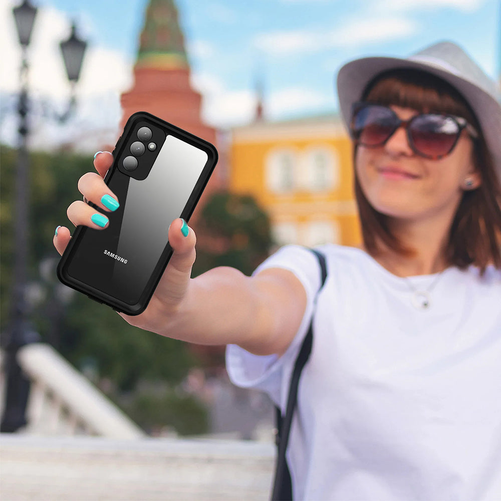 Vedenpitävä suojakuori Samsung Galaxy A25 A256:lle, ShellBox, Musta