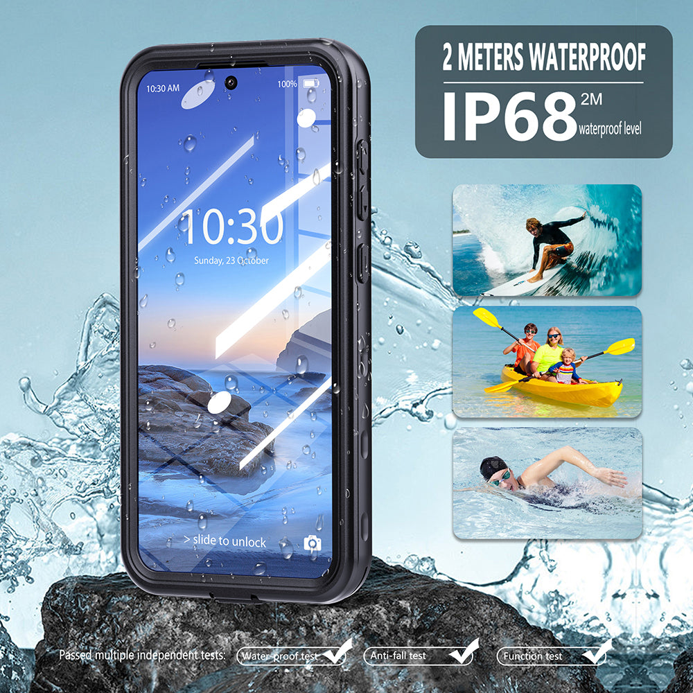 Vedenpitävä suojakuori Samsung Galaxy A26 A266:lle, ShellBox, Musta