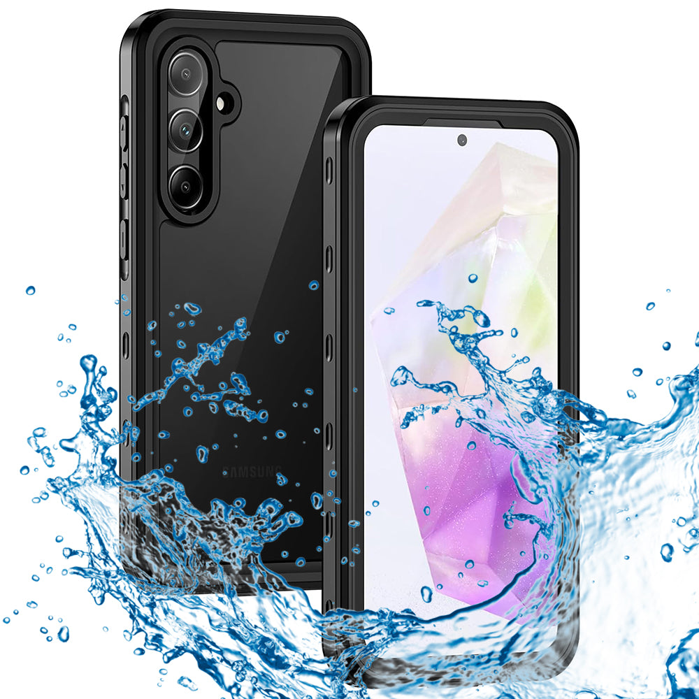 Vedenpitävä suojakuori Samsung Galaxy A35 5G A356:lle, ShellBox, Musta