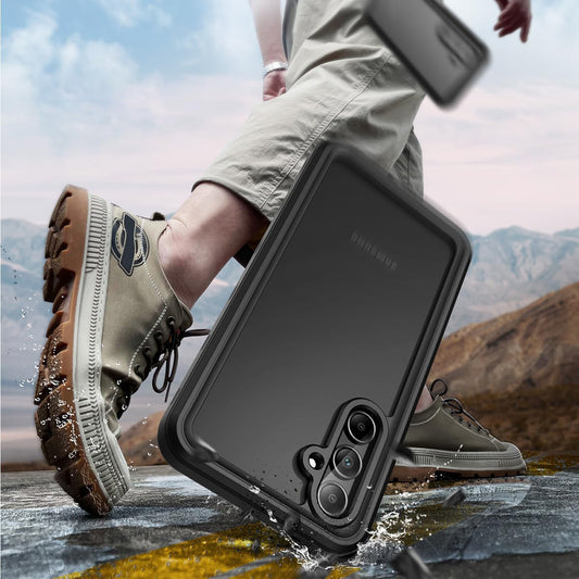 Vedenpitävä suojakuori Samsung Galaxy A35 5G A356:lle, ShellBox, Musta