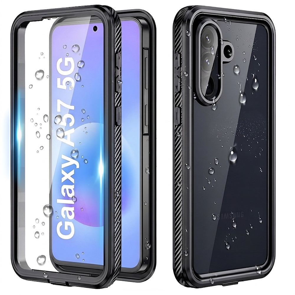 Vedenpitävä suojakuori Samsung Galaxy A57 5G:lle, ShellBox, musta