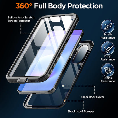Vedenpitävä suojakuori Samsung Galaxy A57 5G:lle, ShellBox, musta