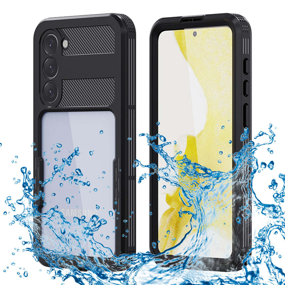 Vedenpitävä suojakuori Samsung Galaxy S23+ S916:lle, ShellBox, Musta