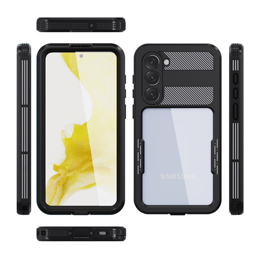 Vedenpitävä suojakuori Samsung Galaxy S23+ S916:lle, ShellBox, Musta