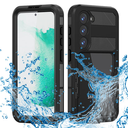 Vedenpitävä suojakuori Samsung Galaxy S23 S911:lle, ShellBox, Musta