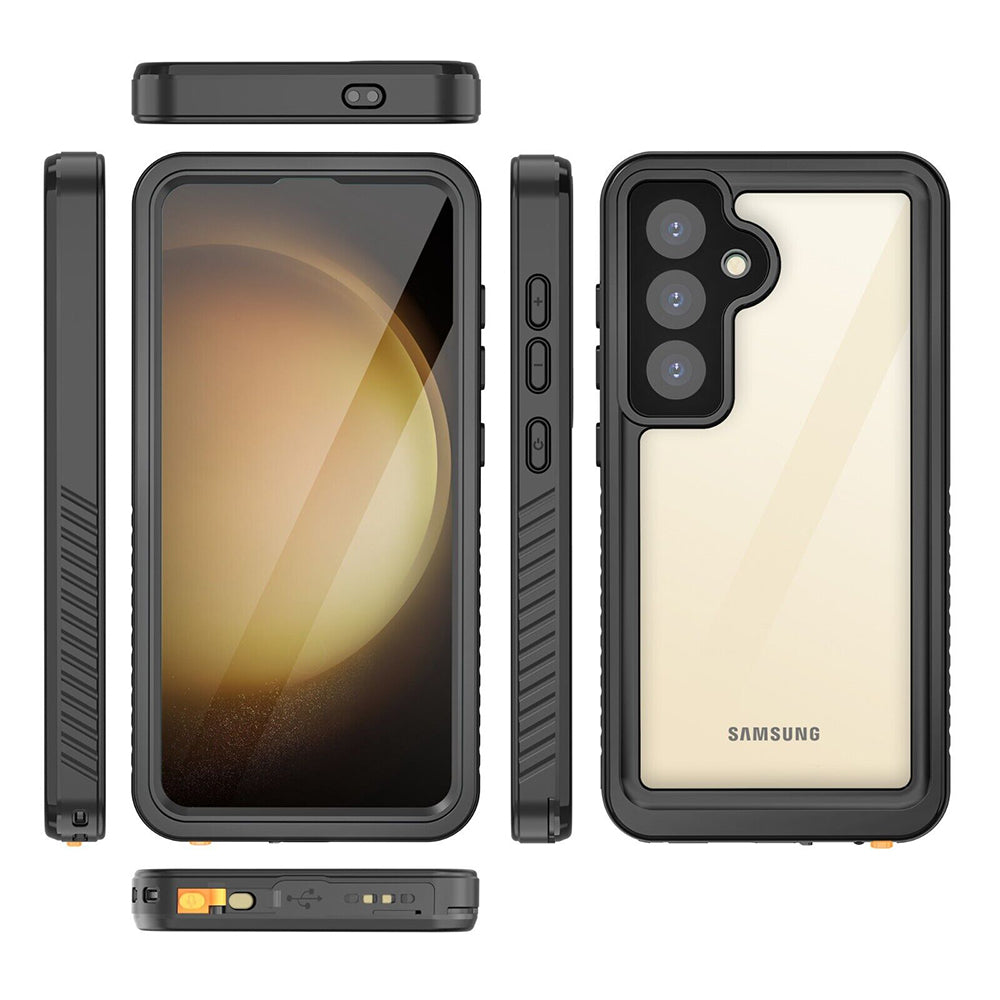 Vedenpitävä suojakuori Samsung Galaxy S24+ S926:lle, ShellBox, Musta