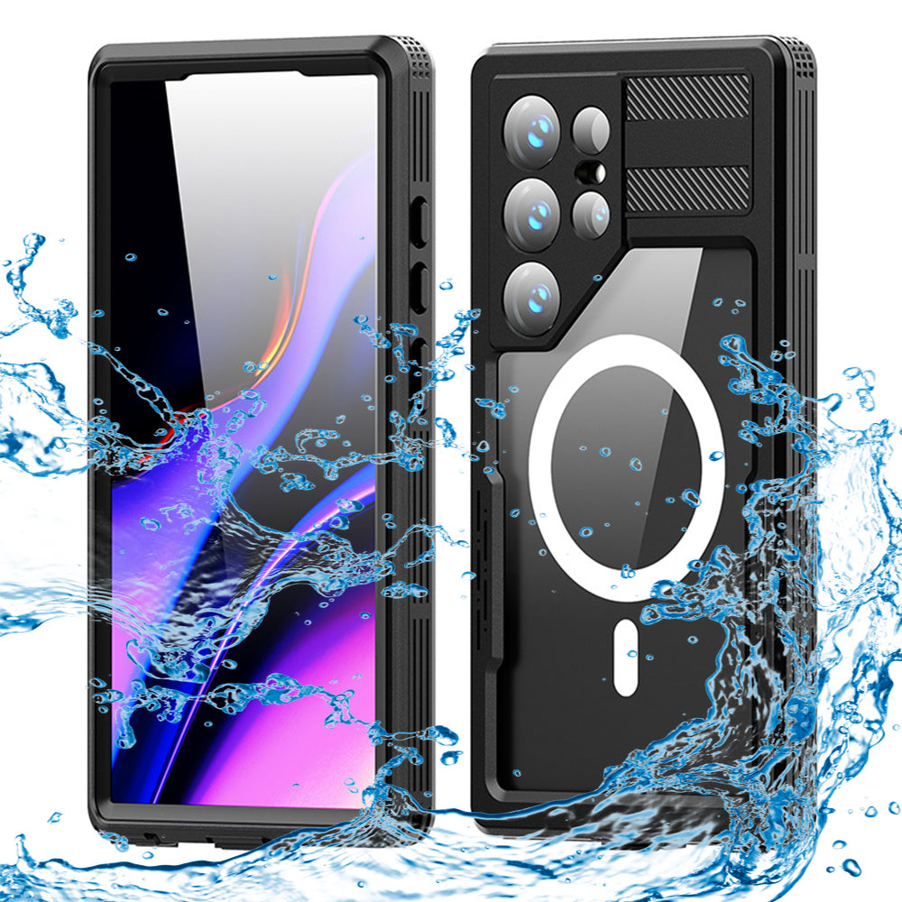 Vedenpitävä suojakuori Samsung Galaxy S24 Ultra S928:lle, ShellBox, Musta
