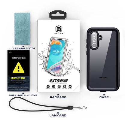 Vedenpitävä suojakuori Samsung Galaxy S25+ S936:lle, ShellBox, Musta