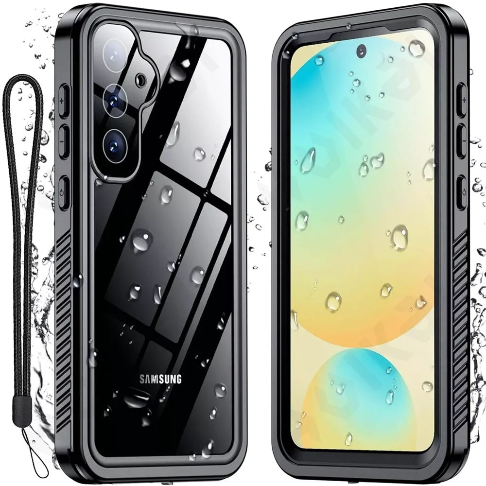 Vedenpitävä suojakuori Samsung Galaxy S25 S931:lle, ShellBox, Musta