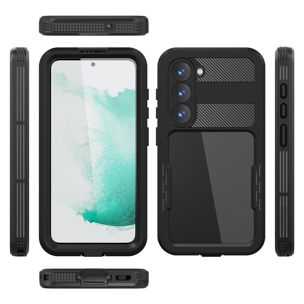 Vedenkestävä kotelo Samsung Galaxy S26:lle, ShellBox, Musta