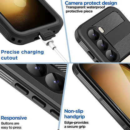 Vedenkestävä kotelo Samsung Galaxy S26:lle, ShellBox, Musta