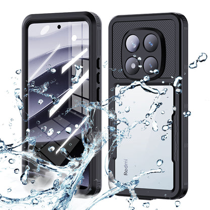 Vedenpitävä suojakuori Xiaomi Poco X7 / Redmi Note 14 Pro 5G:lle, ShellBox, Musta