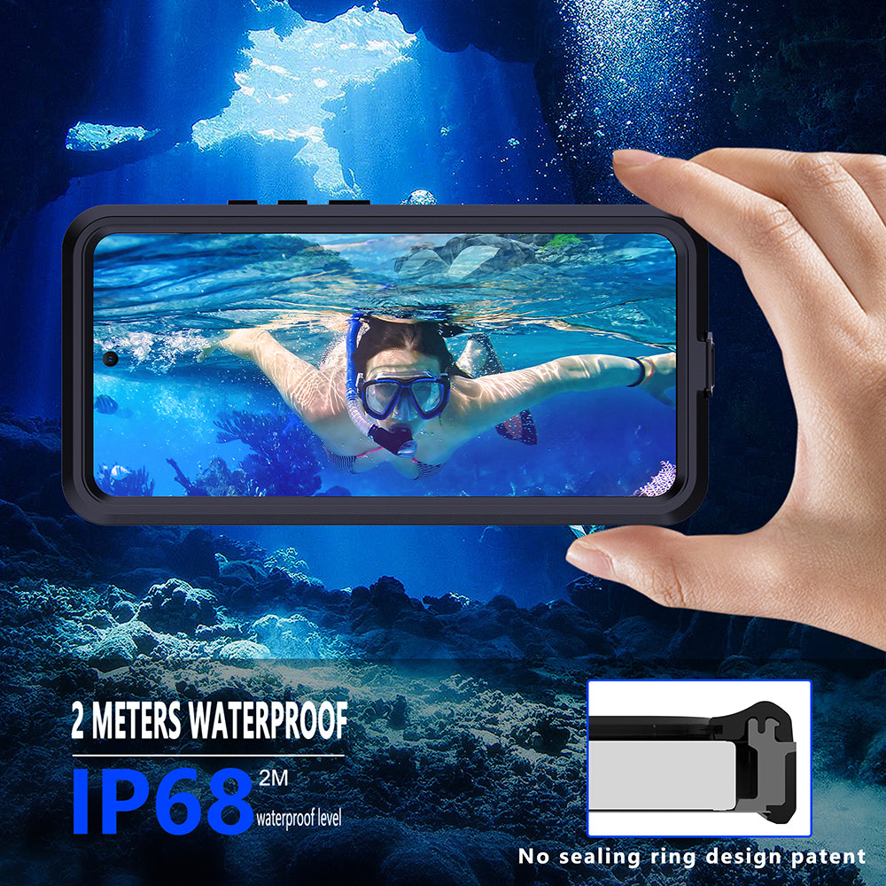 Vedenpitävä suojakuori Xiaomi Poco X7 / Redmi Note 14 Pro 5G:lle, ShellBox, Musta