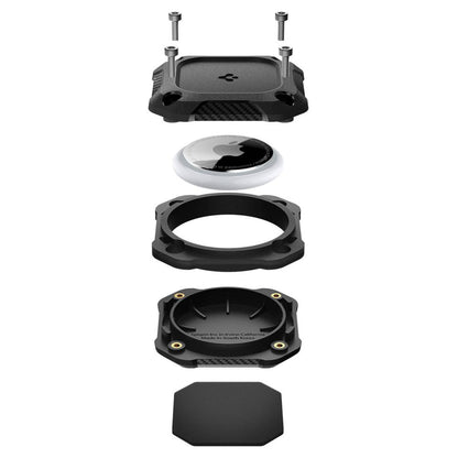 Vedenpitävä Spigen Tough Armor -suojakotelo Apple AirTagille, Musta ACS09781