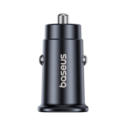 Baseus GoTrip -autolaturi, 30W, 3A, 1 x USB-A - 1 x USB-C, Musta
